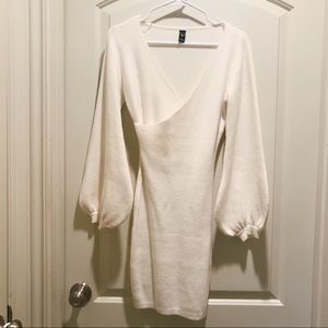 White Sweater Dress